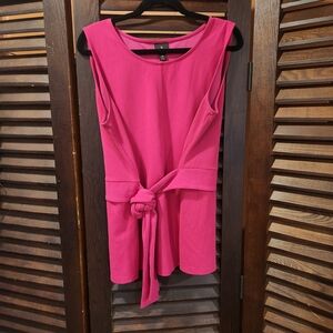 Worthington Vibrant Pink Sleeveless Blouse
